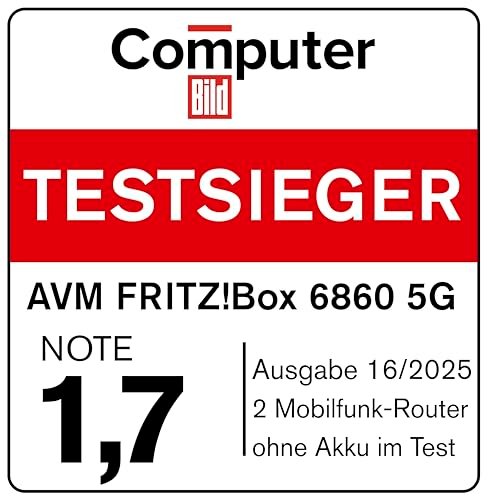 FRITZ! Box 6860 5G Router – WiFi 6 bis zu 3000 MBit/s, PoE+, DECT-Basis – Bild 3