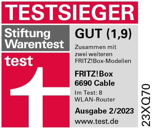 FRITZ! Box 6690 Cable – DOCSIS 3.1 Kabelrouter mit Wi-Fi 6 & 2.5G LAN – Bild 3