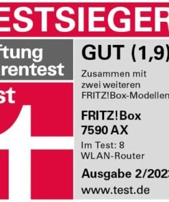 FRITZ! Box 7590 AX – Wi-Fi 6 DSL-Router mit Mesh, DECT-Basis & Supervectoring – Bild 3