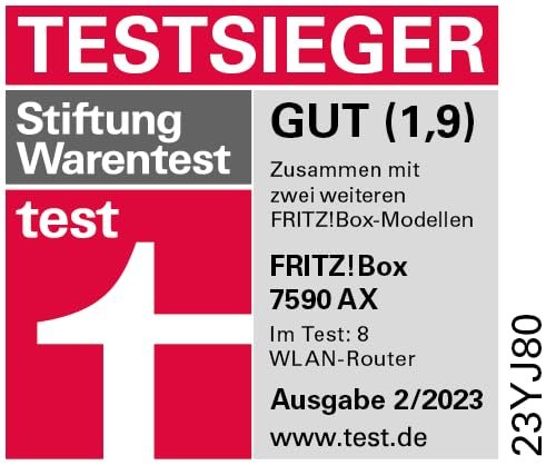 FRITZ! Box 7590 AX – Wi-Fi 6 DSL-Router mit Mesh, DECT-Basis & Supervectoring – Bild 3