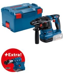 Bosch Professional 18V System Akku Bohrhammer GBH 18V-22 (mit SDS plus, KickBack Control und Vibration Control, inkl. GDE 18V-12, L-BOXX, ohne Akku/Ladegerät)