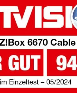 Alternative view of AVM FRITZ! Box 6670 Cable Router – DOCSIS 3.1 Modem, WiFi 7, 2.5G LAN, Zigbee-Integration