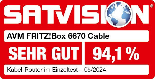 AVM FRITZ! Box 6670 Cable Router – DOCSIS 3.1 Modem, WiFi 7, 2.5G LAN, Zigbee-Integration - Image 2