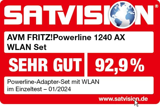 FRITZ!Powerline 1240 AX Set – Gigabit-Powerline mit Wi-Fi 6 Access Point - Image 2