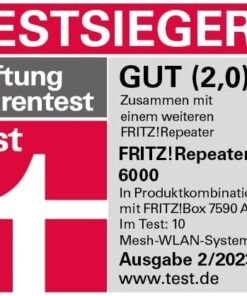 FRITZ!Repeater 6000 – Wi-Fi 6 Tri-Band Repeater mit 2.5G LAN - Image 4