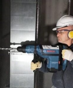 Bosch PRO Bohrhammer GBH 8-45 DV (Leistung 1.500 Watt, Bohr-Ø in Beton mit Hammerbohrern: 12-45mm, Schlagenergie max.: 12,5 J, SDS-max., inkl. Fetttube, Zusatzhandgriff, Handwerkoffer) Corded Electric - Image 4