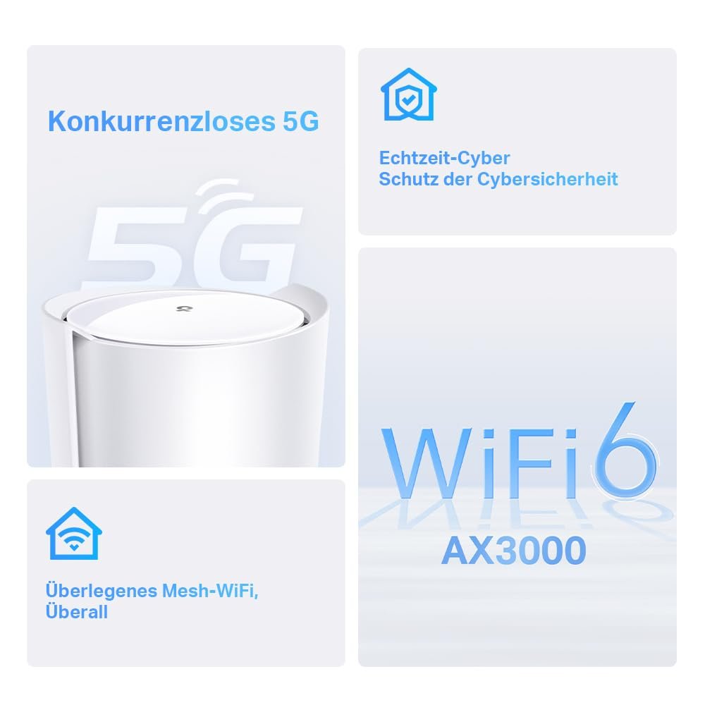 TP-Link Deco X50-5G – Wi-Fi 6 AX3000 5G Router mit SIM-Slot & Mesh-Unterstützung - Image 8