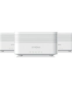 STRONG Atria Mesh AX3000 WiFi 6 Add-On Kit (3er-Packung) – Dual-Band Abdeckung, Gigabit-Ports, Weiß