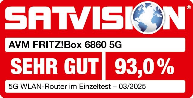 FRITZ! Box 6860 5G Router – WiFi 6 bis zu 3000 MBit/s, PoE+, DECT-Basis – Bild 2