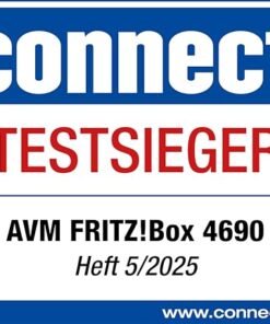 Alternative view of FRITZ! Box 4690 – Wi-Fi 7 Mesh Router für DSL, Kabel & Glasfaser mit Multi-Gig-Ports
