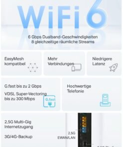 TP-Link VX800v – Wi-Fi 6 VDSL Modem Router AX6000 mit 2.5G WAN & DECT - Image 4