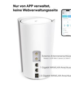 TP-Link Deco X50-5G – Wi-Fi 6 AX3000 5G Router mit SIM-Slot & Mesh-Unterstützung - Image 9