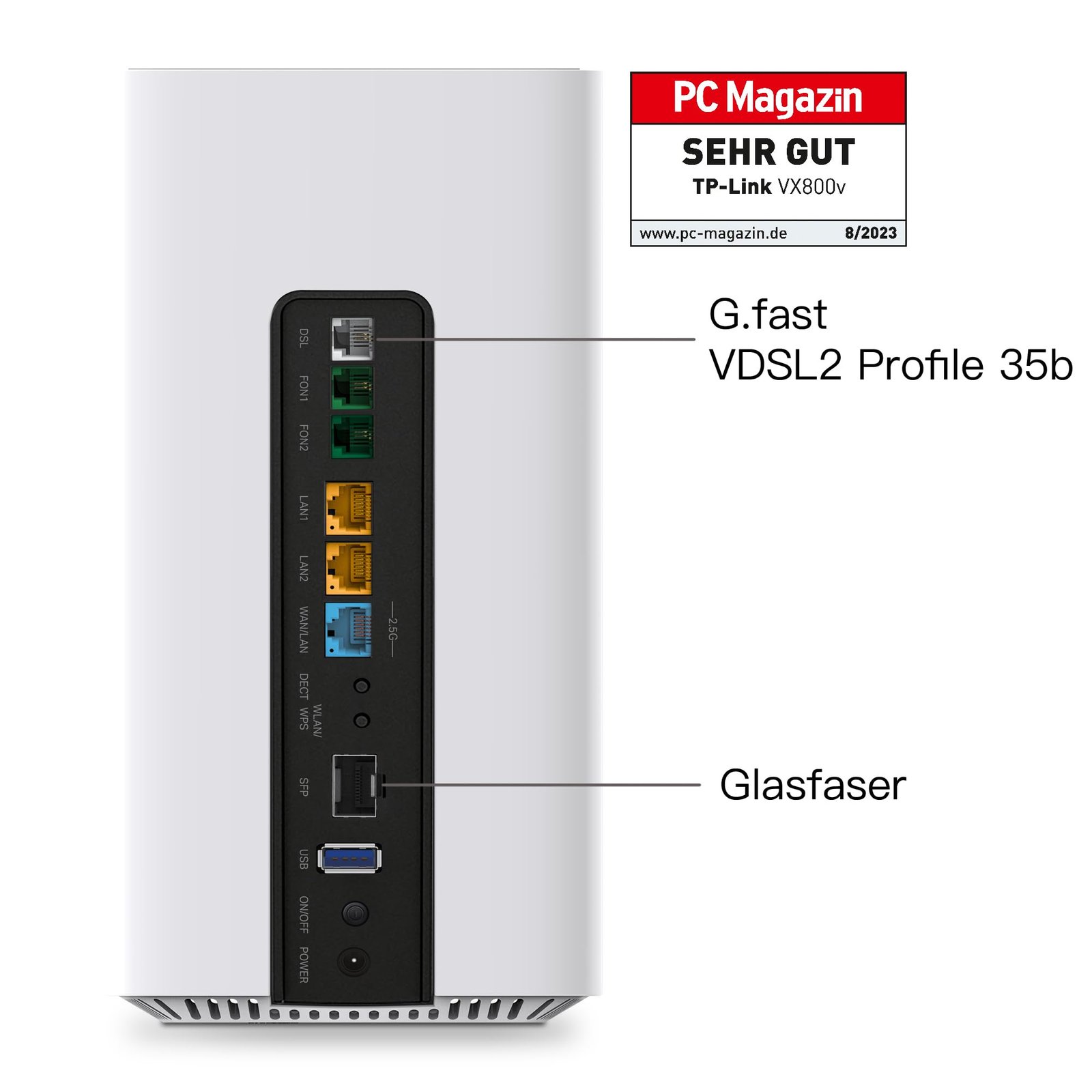 TP-Link VX800v – Wi-Fi 6 VDSL Modem Router AX6000 mit 2.5G WAN & DECT - Image 6