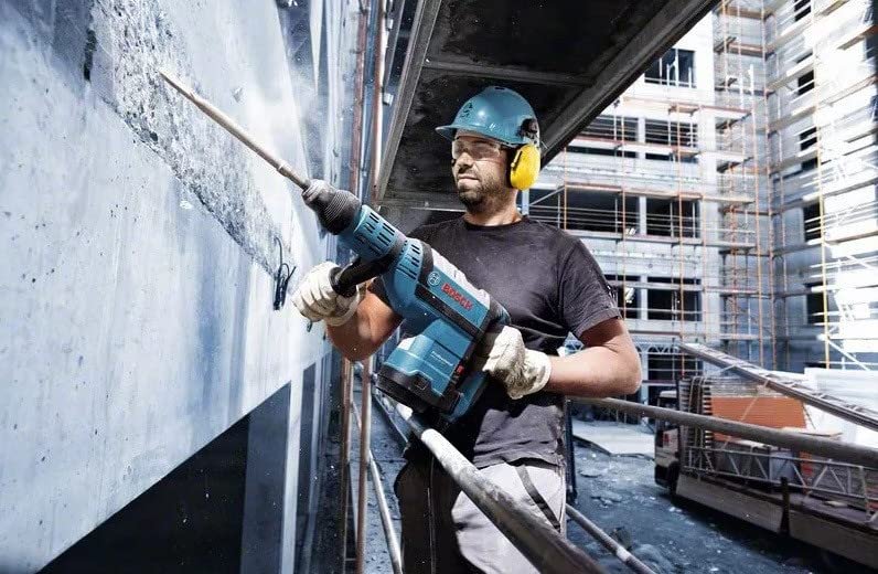 Bosch PRO Bohrhammer GBH 8-45 DV (Leistung 1.500 Watt, Bohr-Ø in Beton mit Hammerbohrern: 12-45mm, Schlagenergie max.: 12,5 J, SDS-max., inkl. Fetttube, Zusatzhandgriff, Handwerkoffer) Corded Electric - Image 2