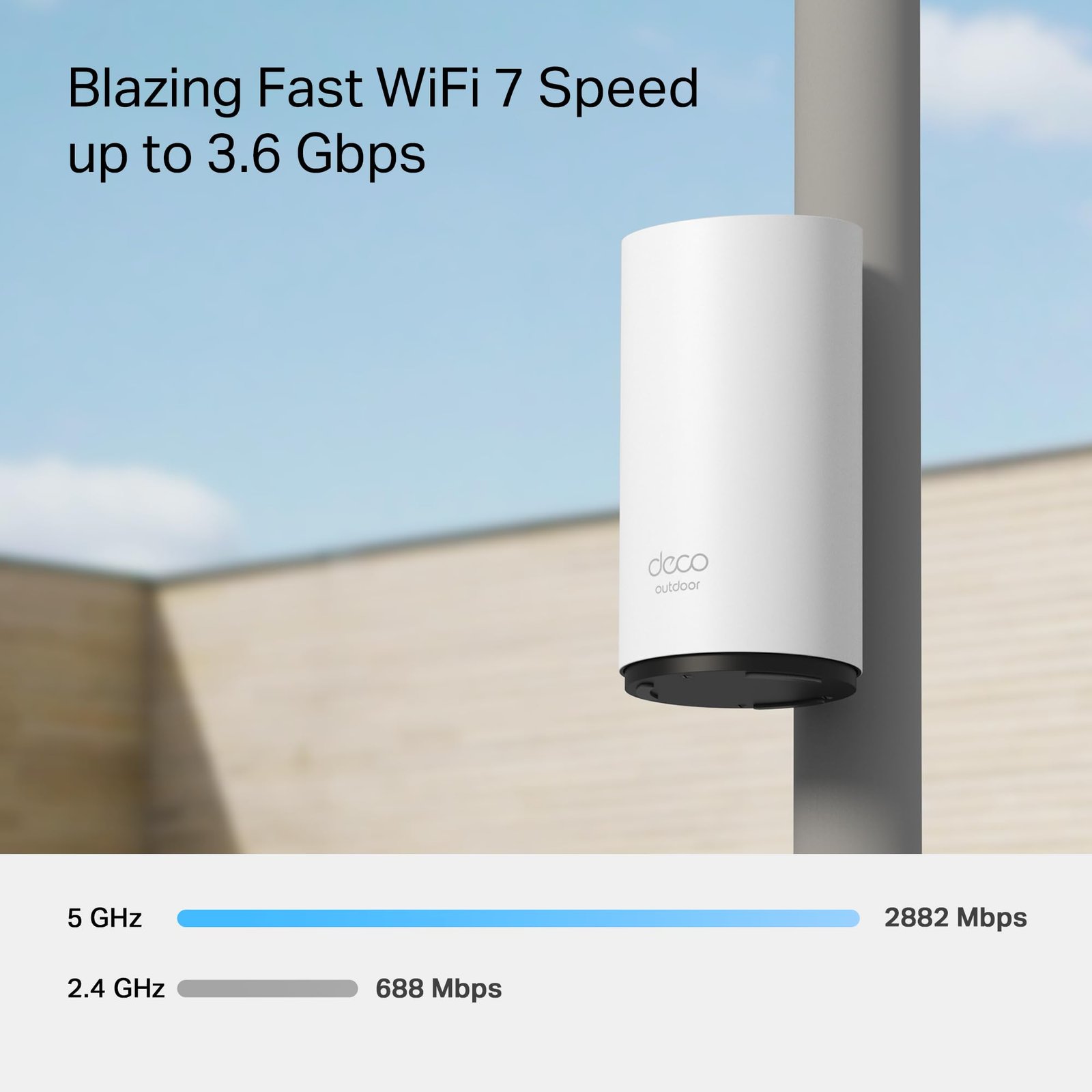 TP-Link Deco BE25 Outdoor WiFi 7 Router – Dual-Band, 2× 2.5G Ports, PoE/AC-Stromversorgung - Image 8
