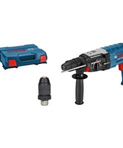 Bosch PRO Bohrhammer GBH 2-28 F (inkl. Zusatzhandgriff, Tiefenanschlag 210mm, Maschinentuch, Schnellwechselbohrfutter, Wechselfutter SDS-plus, Handwerkoffer)