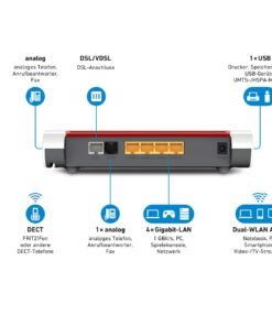 AVM FRITZ! Box 7530 WLAN AC+N Router – VDSL Supervectoring, Mesh, DECT-Basis, Mediaserver - Image 5