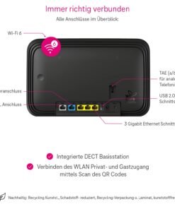 Telekom Speedport Smart 4 – Wi-Fi 6 Mesh Router mit SmartHome & DECT-Basis – Bild 4