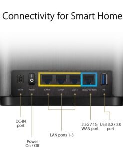 Alternative view of ASUS ZenWiFi XT8 AX6600 WiFi 6 Mesh System – 2er-Set, AiMesh, 2.5G WAN & AiProtection