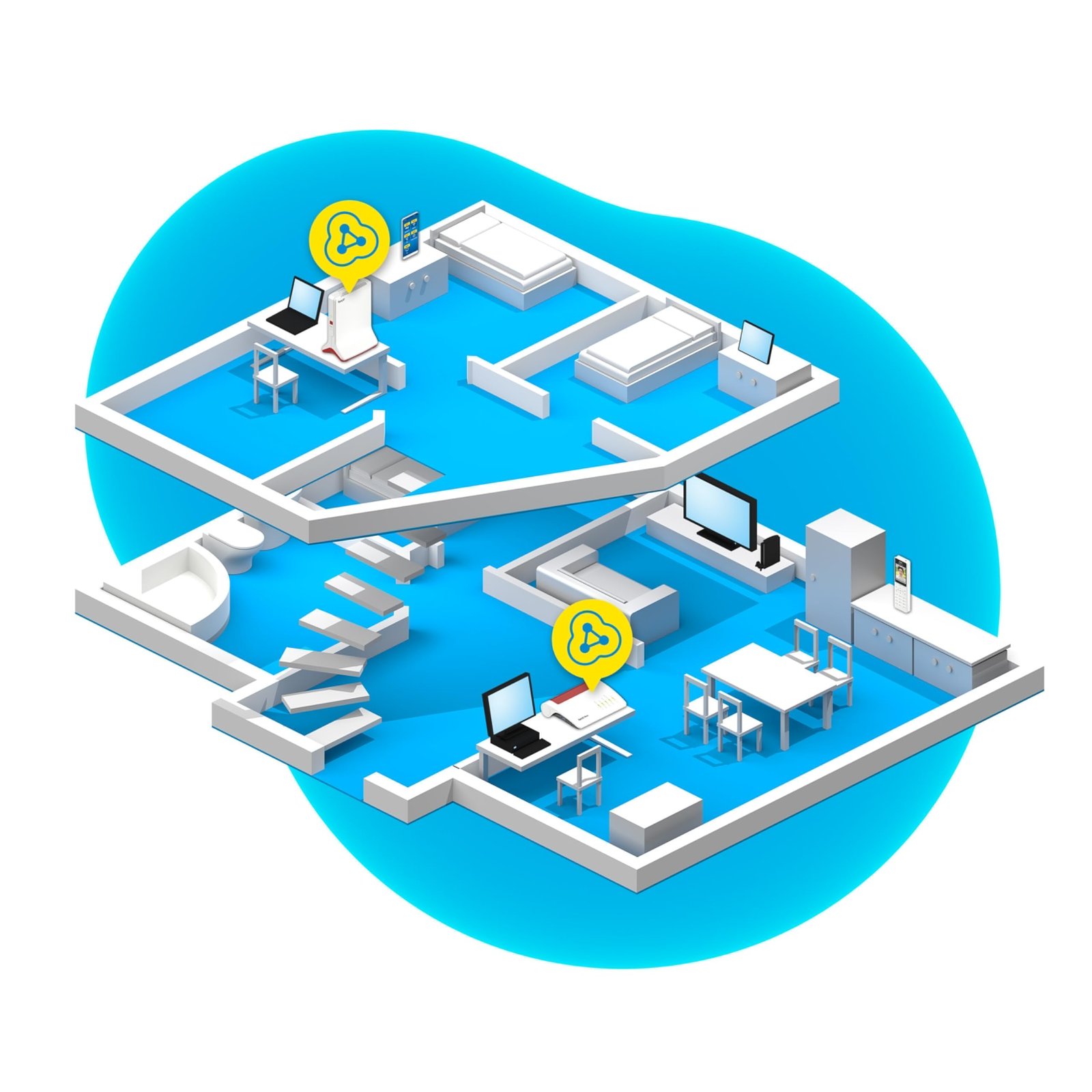 FRITZ!Repeater 6000 – Wi-Fi 6 Tri-Band Repeater mit 2.5G LAN - Image 5