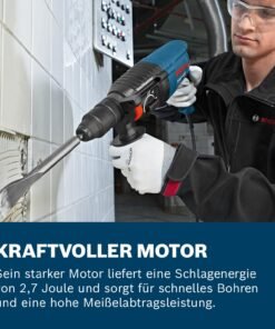 Bosch PRO Bohrhammer GBH 2-26 F (Leistung 830 Watt, Wechselfutter SDS-plus, inkl. Zusatzhandgriff, Tiefenanschlag, Maschinentuch, Schnellwechselbohrfutter, Handwerkoffer) - Image 3