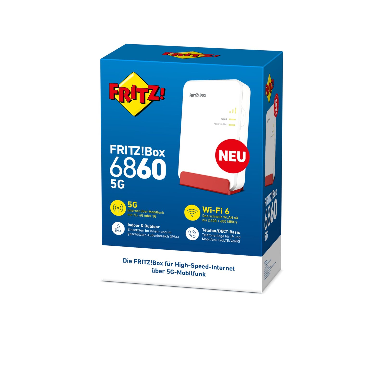 FRITZ! Box 6860 5G Router – WiFi 6 bis zu 3000 MBit/s, PoE+, DECT-Basis – Bild 6