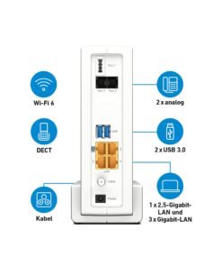 FRITZ! Box 6690 Cable – DOCSIS 3.1 Kabelrouter mit Wi-Fi 6 & 2.5G LAN – Bild 6
