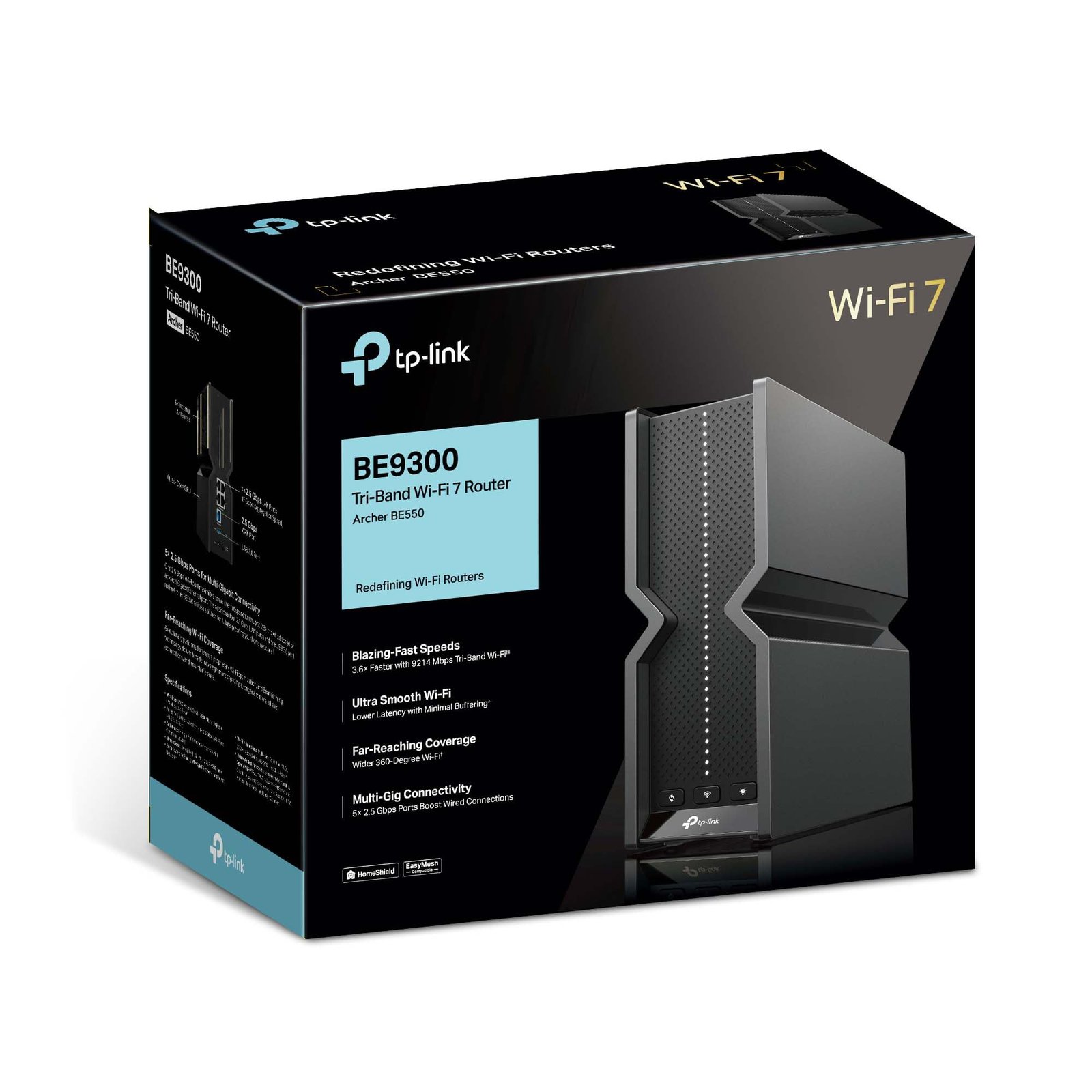 TP-Link Archer BE550 – Wi-Fi 7 BE9300 Tri-Band Router mit 2.5G Ports & VPN - Image 2