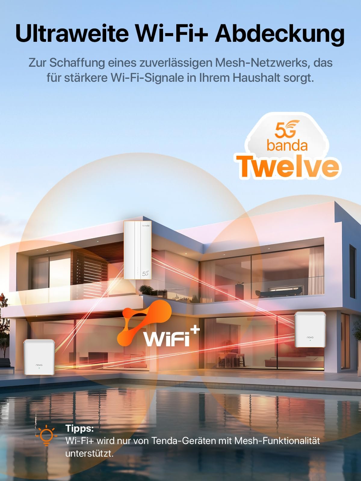 Tenda 5G01 – 5G Wi-Fi 6 Router für Nano-SIM mit Gigabit-Port & Mesh+ – Bild 9