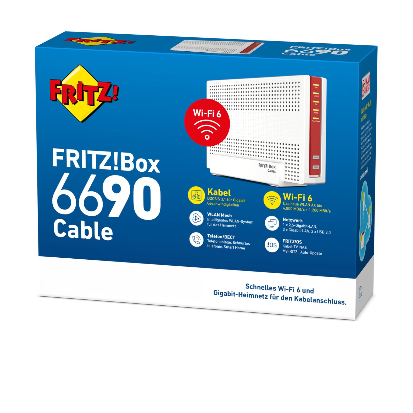 FRITZ! Box 6690 Cable – DOCSIS 3.1 Kabelrouter mit Wi-Fi 6 & 2.5G LAN – Bild 5