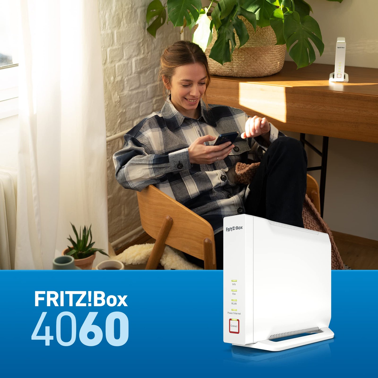 FRITZ! Box 4060 – Wi-Fi 6 Mesh Router mit DECT-Basis & USB 3.0 - Image 4