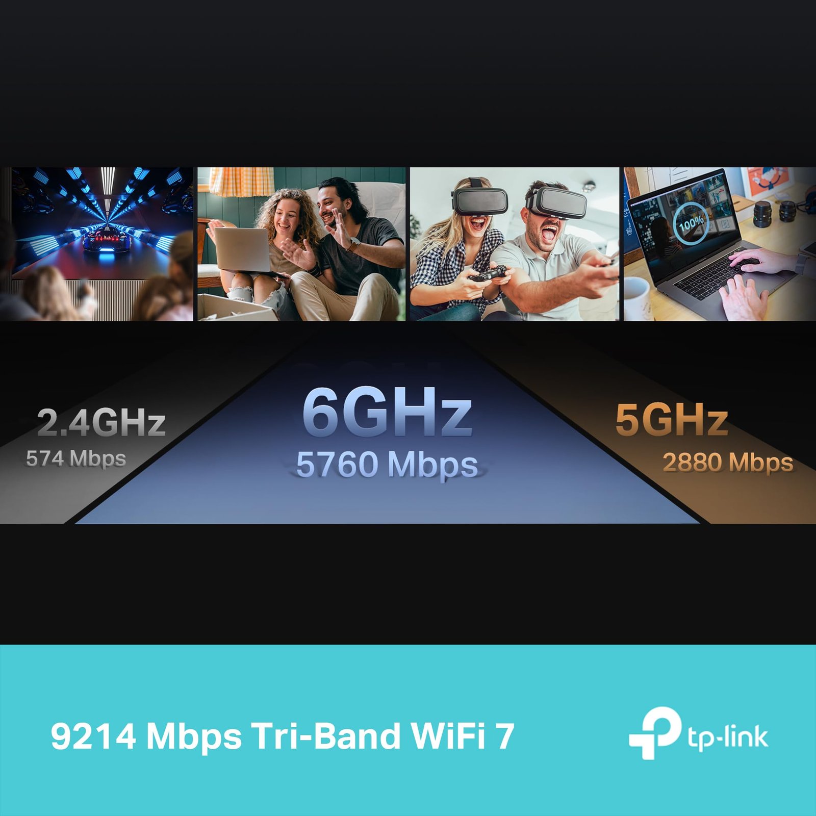 TP-Link Archer BE550 – Wi-Fi 7 BE9300 Tri-Band Router mit 2.5G Ports & VPN - Image 5
