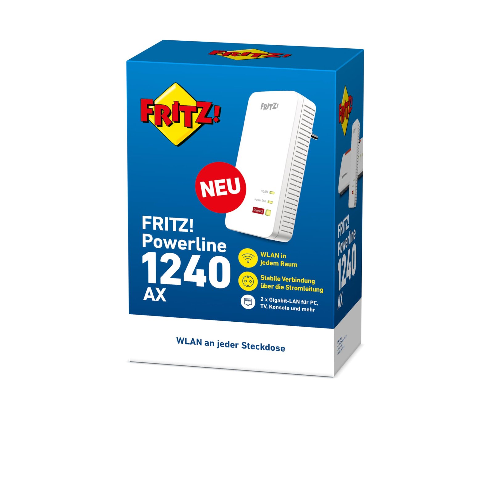FRITZ!Powerline 1240 AX Set – Gigabit-Powerline mit Wi-Fi 6 Access Point - Image 6