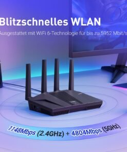 GL.iNet GL-MT6000 (Flint 2) – Wi-Fi 6 Gaming Router mit 2×2.5G & 4×Gigabit-Ports – Bild 5