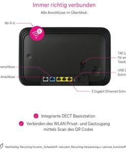 Deutsche Telekom Speedport Smart 4R WiFi 6 Mesh Router mit smarter WiZ Lampe – Starter-Set für Zuhause – Bild 9