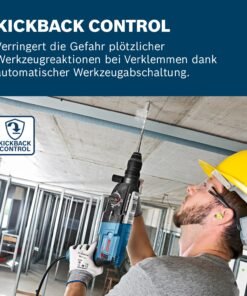 Bosch PRO Bohrhammer GBH 2-28 F (inkl. Zusatzhandgriff, Tiefenanschlag 210mm, Maschinentuch, Schnellwechselbohrfutter, Wechselfutter SDS-plus, Handwerkoffer) - Image 4