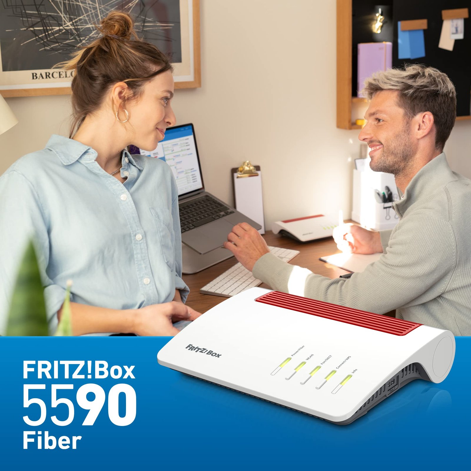 FRITZ! Box 5590 Fiber – Glasfaser-Router mit Wi-Fi 6, Mesh & 2.5G LAN-Port – Bild 4