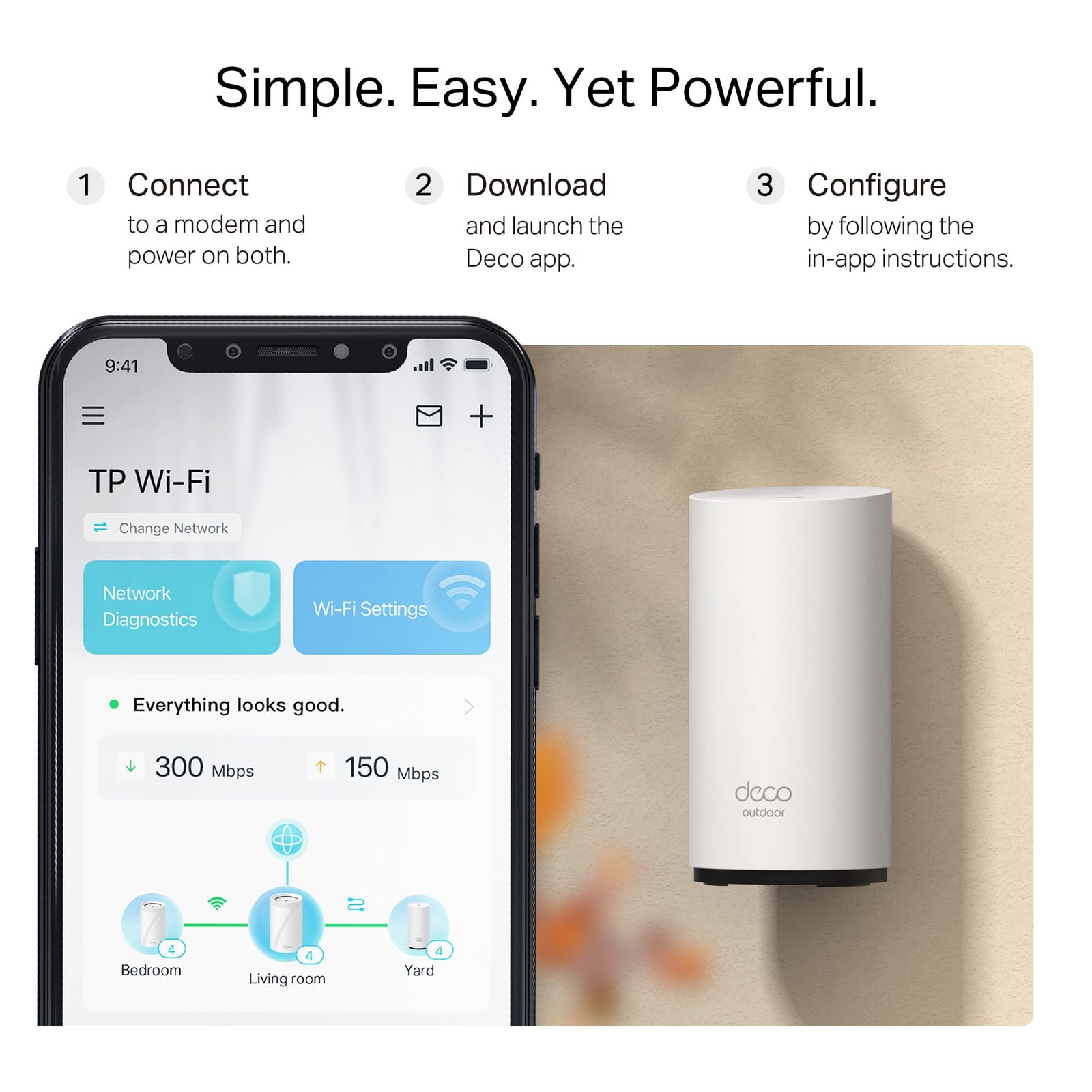 TP-Link Deco BE25 Outdoor WiFi 7 Router – Dual-Band, 2× 2.5G Ports, PoE/AC-Stromversorgung - Image 3
