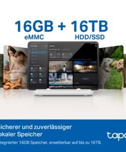 TP-Link Tapo H500 HomeBase – Smart Hub mit 16GB Speicher, erweiterbar auf 16TB - Image 3