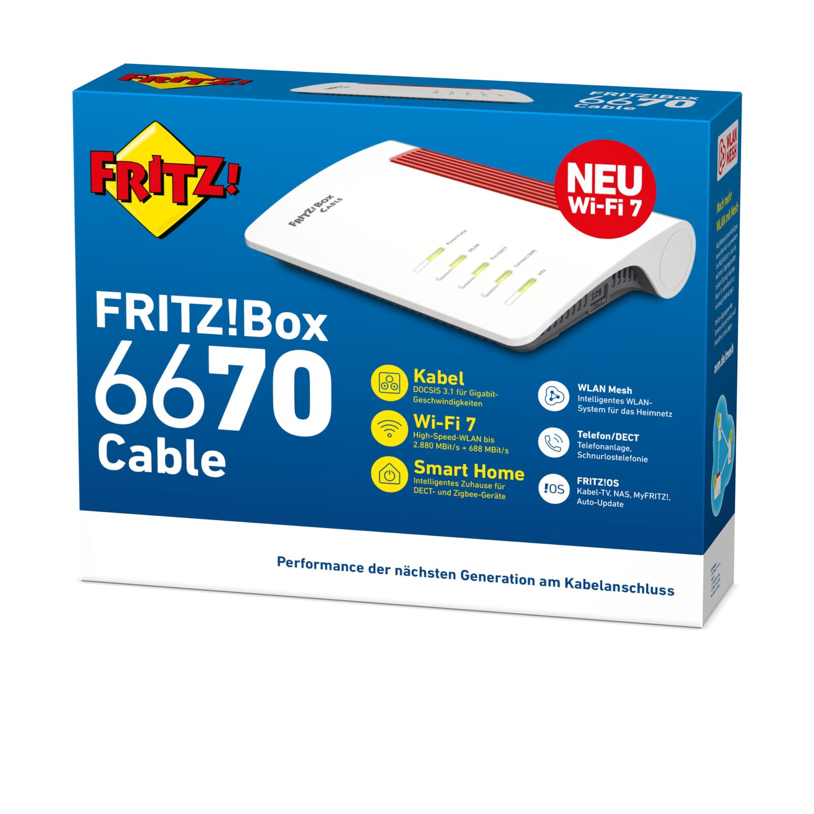 AVM FRITZ! Box 6670 Cable Router – DOCSIS 3.1 Modem, WiFi 7, 2.5G LAN, Zigbee-Integration - Image 5