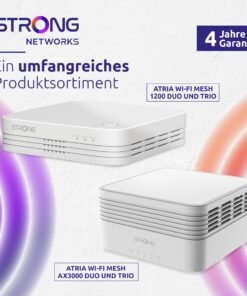 STRONG Atria Mesh AX3000 WiFi 6 Add-On Kit (3er-Packung) – Dual-Band Abdeckung, Gigabit-Ports, Weiß - Image 3