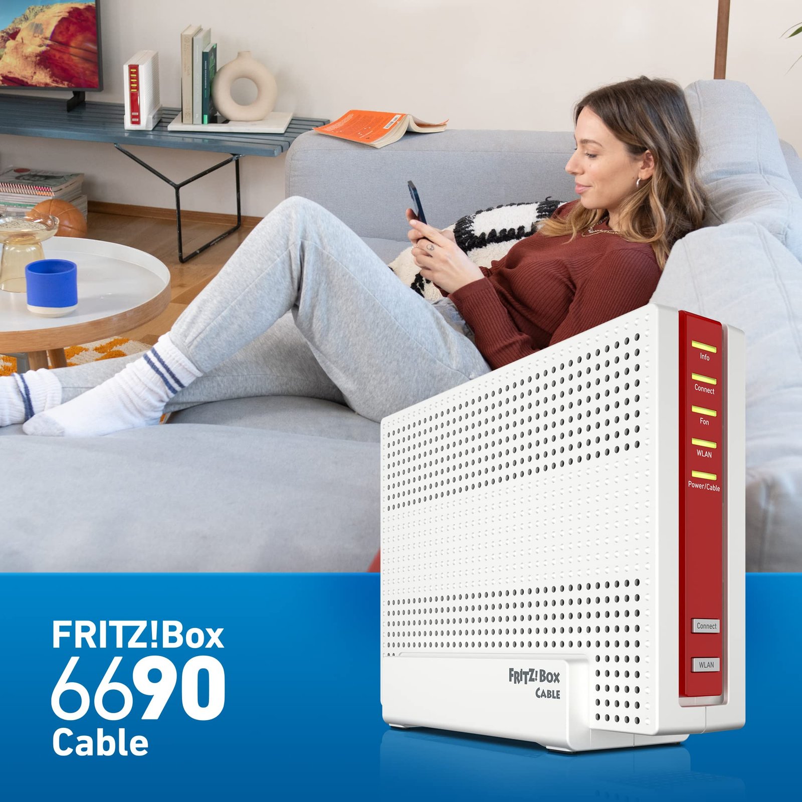 FRITZ! Box 6690 Cable – DOCSIS 3.1 Kabelrouter mit Wi-Fi 6 & 2.5G LAN – Bild 4