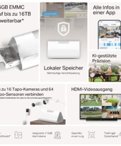 TP-Link Tapo H500 HomeBase – Smart Hub mit 16GB Speicher, erweiterbar auf 16TB - Image 4