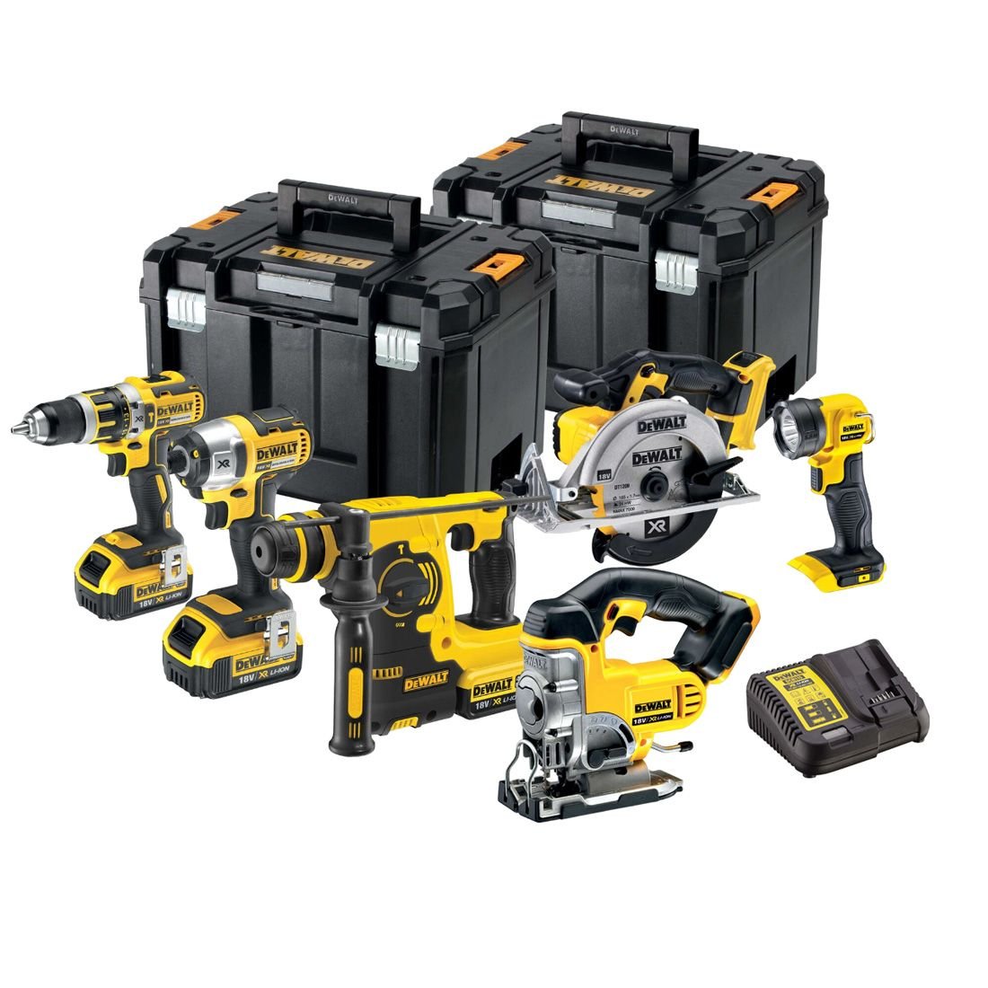 DeWalt DCK699M3T 18v XR Akku 6 teilig Power Tool Kit inkl. 3x 4.0Ah Akkus