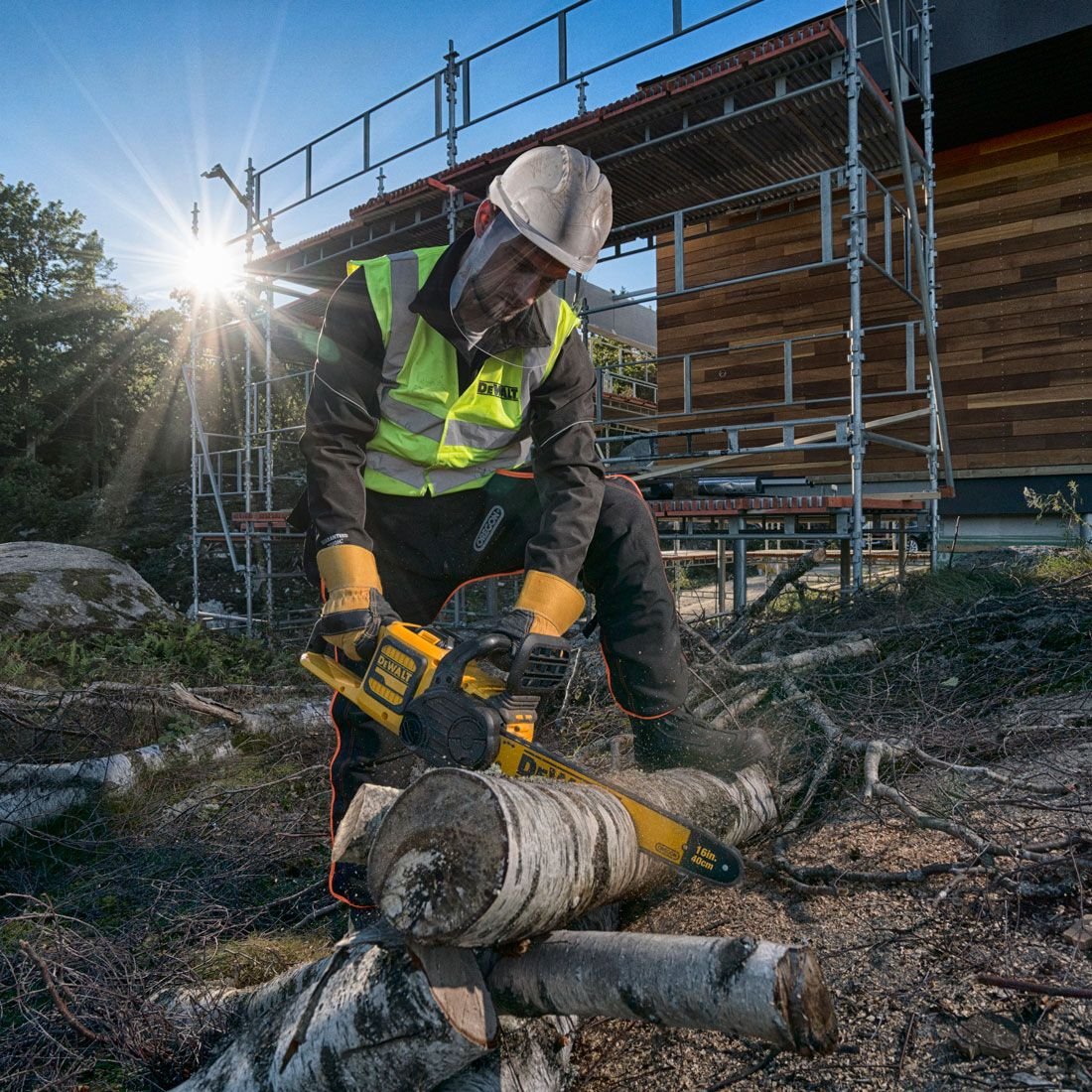 DeWalt DCM575X1-GB 54v XR FLEXVOLT Akku bürstenlos Kettensäge inkl. 1x DCB547 Akkus - Image 5