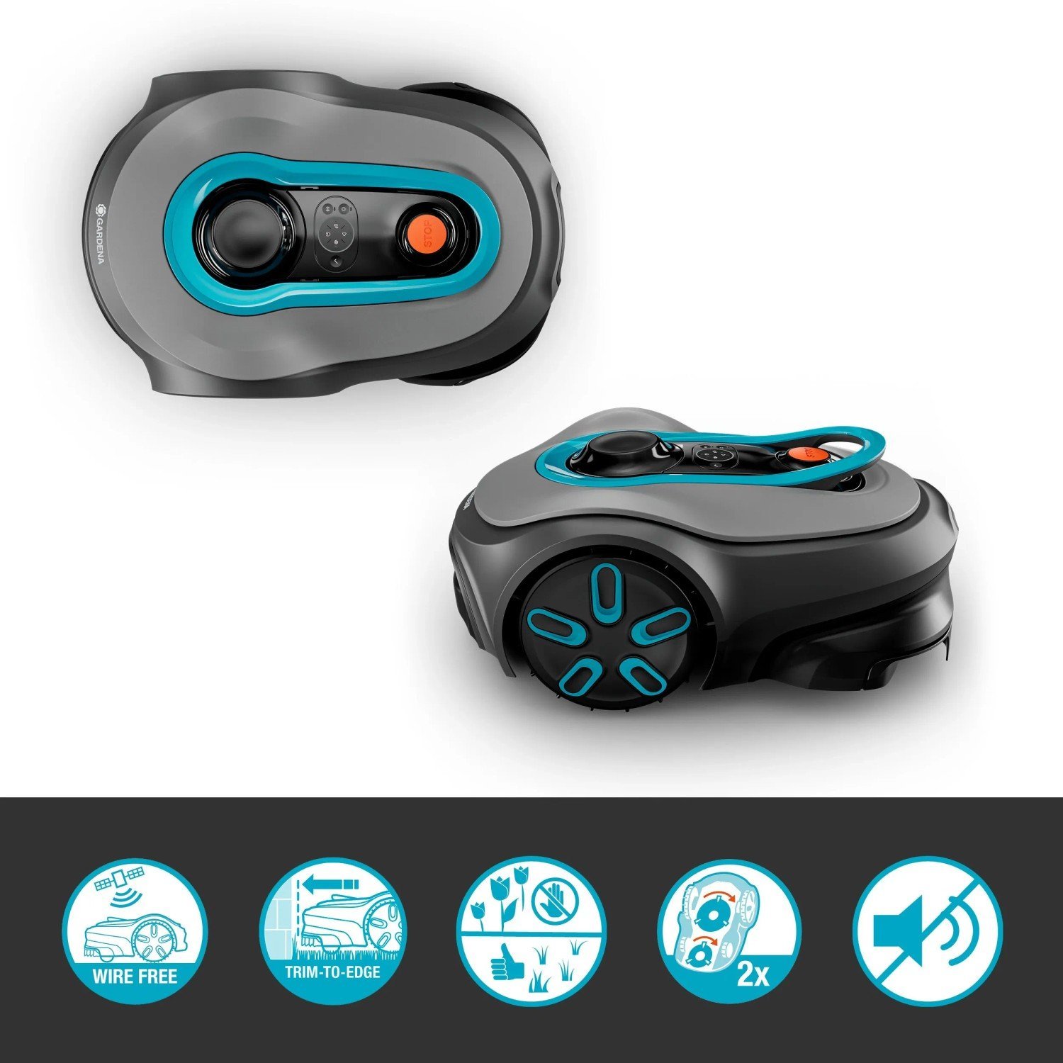GARDENA smart SILENO free Set 800 kabelloser Mähroboter – Bild 2