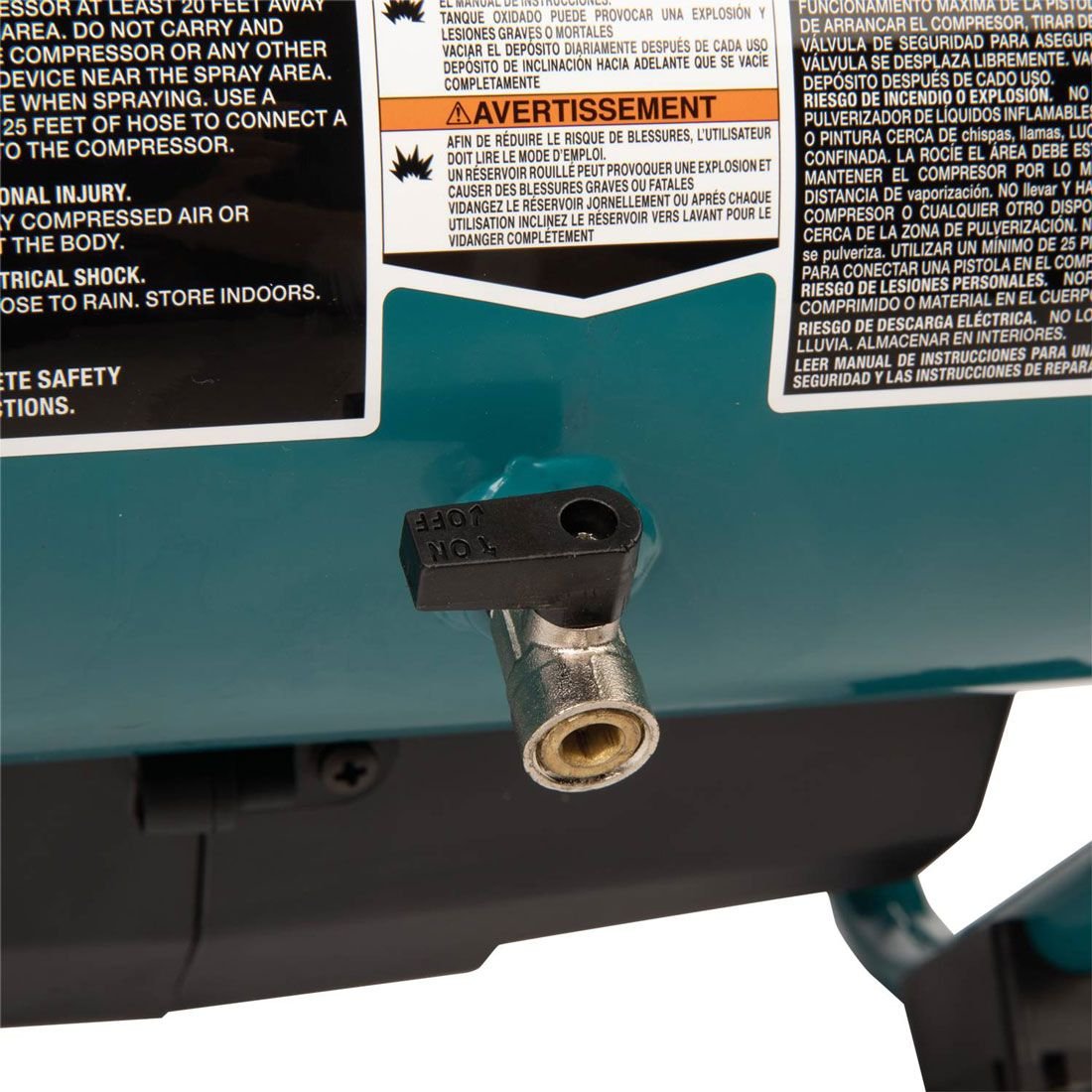 Makita AC001GZ 40v Max XGT geräuscharme Serie bürstenlos 7.6L Luftkompressor ohne Akku und Ladegerät – Bild 6