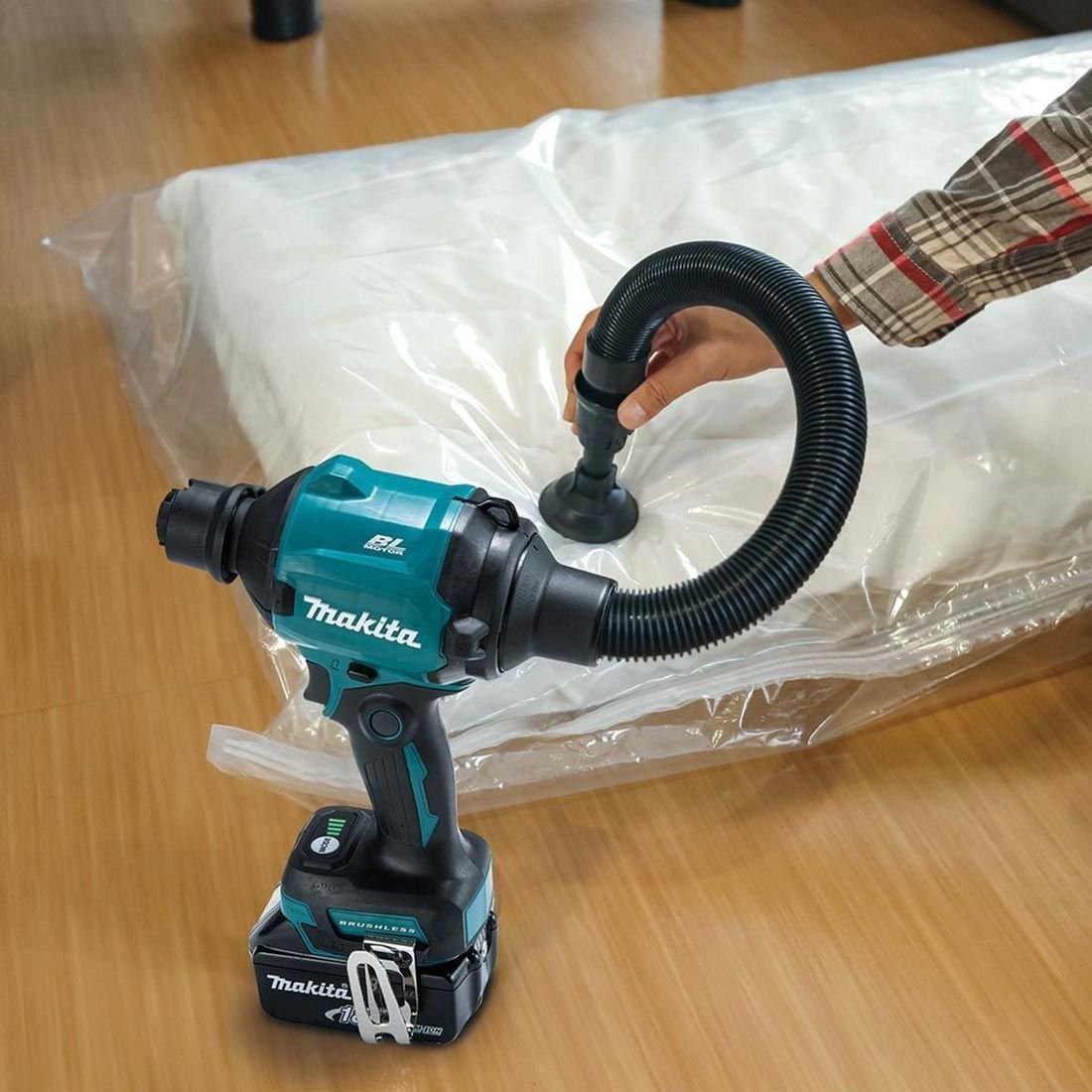 Makita DAS180RT 18v LXT Akku bürstenlos Gebläse inkl. 1x 5.0Ah Akku – Bild 9