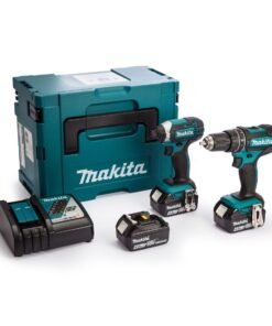 Makita DLX2131MJ1 18v Akku 2 teilig Kit DHP482 Combi + DTD152 Schlagschrauber inkl. 3x 4Ah Akkus