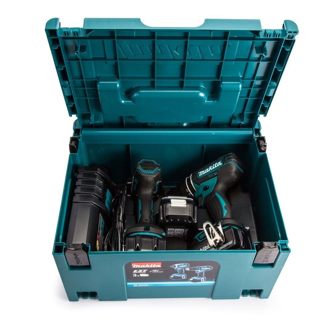 Makita DLX2131MJ1 18v Akku 2 teilig Kit DHP482 Combi + DTD152 Schlagschrauber inkl. 3x 4Ah Akkus – Bild 4